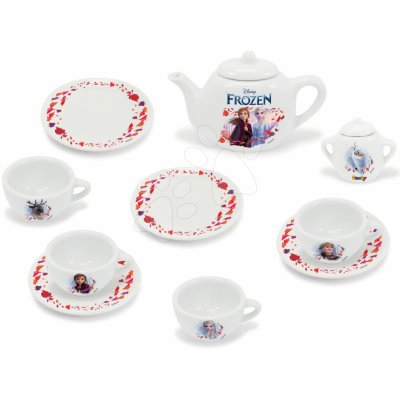 Smoby Ledové Království Frozen Disney porcelánová čajová soupravas čajníkem šálky a talířky 12 dílů
