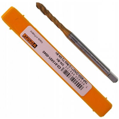 Strojní závitník spirálový M4 800X HSS-E TIN R40 DIN 371-C FANAR – Hledejceny.cz