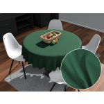 Biante Kulatý bavlna satén ubrus ST-014 Zelený Ø 140 cm – Zboží Mobilmania