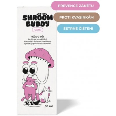 Shroom Buddy Cats péče o uši 30 ml – Zboží Dáma