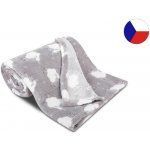 Sleep-well Dětská deka z mikroflanelu s ovečkami světle šedá – Sleviste.cz