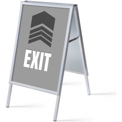 Jansen Display Set reklamního áčka A1, Východ, šedý, anglicky, 639 x 1094 mm – Zboží Živě