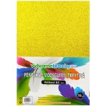 Pěnovka třpytivá A4, tl. ca 2mm - zlatá, 10ks – Zboží Dáma