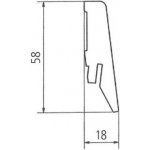 Kronoflooring K58C Lišta soklová – Zboží Mobilmania
