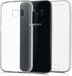 Pouzdro Kwmobile Průhledný oboustranný kryt Samsung Galaxy S7 čiré