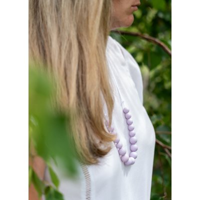 Jsem máma silikonové kojicí korále lila – Zboží Dáma