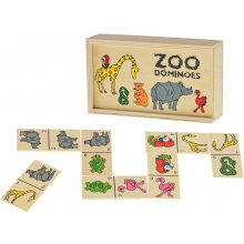 Domino dřevěné zvířátka ze Zoo