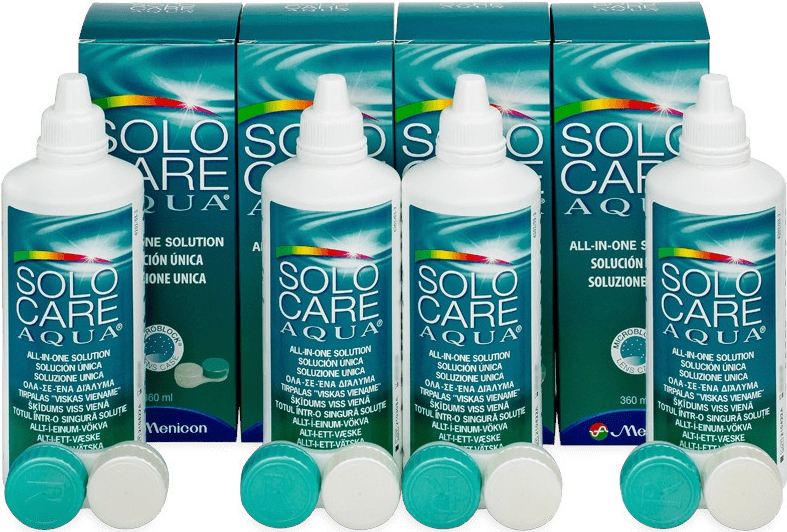 Menicon Solocare Aqua 4 x 360 ml