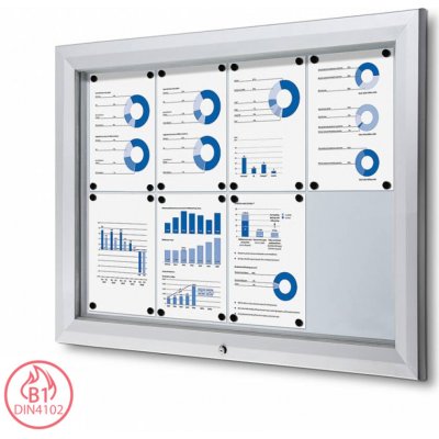 Jansen Display venkovní vitrína typu T 8 x A4 – Zboží Mobilmania