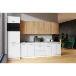 FRONTI Kuchyňská linka PALINI 300 cm Bílá/Dub artisan – Zbozi.Blesk.cz