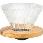 Hario Dripper V60-01 Glass Olive Wood – Zboží Dáma