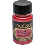 Textilní barva Cadence metal.červená 50 ml – Zboží Dáma