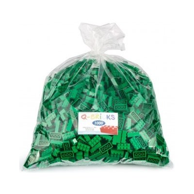 Q-bricks kostky 4x2 zelené 1000 ks