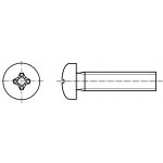 PROFISTYL DIN 7985 šroub s půlkulatou hlavou a křížovou drážkou PHILLIPS nerez A4 Varianta: DIN 7985 šroub půlkulatá hlava křížová drážka nerez A4 M3x16 – Sleviste.cz