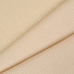 Dvojitá gázovina / mušelín Moly ecru – Zboží Mobilmania