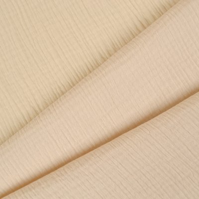 Dvojitá gázovina / mušelín Moly ecru – Zboží Mobilmania