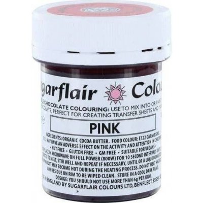 Sugarflair Barva do čokolády na bázi kakaového másla Pink C301 dortis 35 g – Sleviste.cz