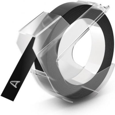 Páska Dymo 3D, 9 mm x 3 m, černá, S0898130 – Zboží Mobilmania