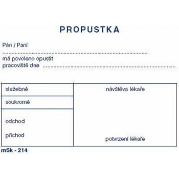 MSK 214 Propustka A7