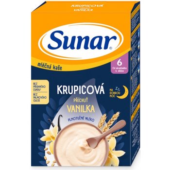 Sunar Ml.krupicová kaše Vanilka na dobrou noc 210 g