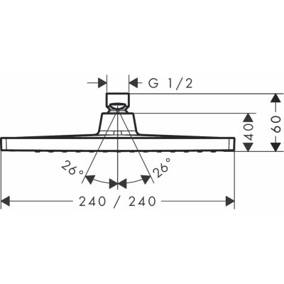 Hansgrohe 26726000 – Zboží Mobilmania