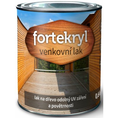 Fortekryl Lak na dřevo venkovní 0,6 l matný – Zbozi.Blesk.cz