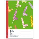 Optys Školní sešit 512L s dvěma pomocnými linkami 15 mm a s lenochem pro sklon písma příroda – Sleviste.cz