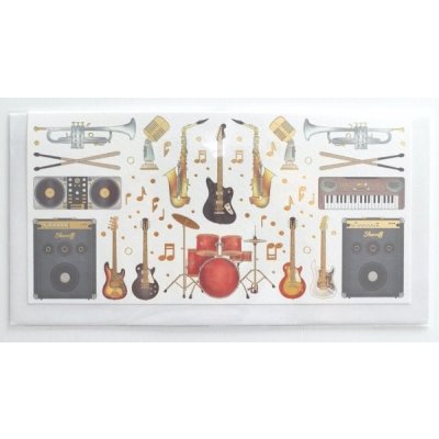 Blahopřání s obálkou na peníze - Hudba 1 – Zboží Dáma