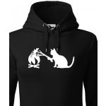 Canvas dámská mikina kočka a myš Černá – Hledejceny.cz