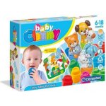Clementoni CLEMMY Set baby kostky gumové vonící + knížka domácí zvířátka – Zboží Živě