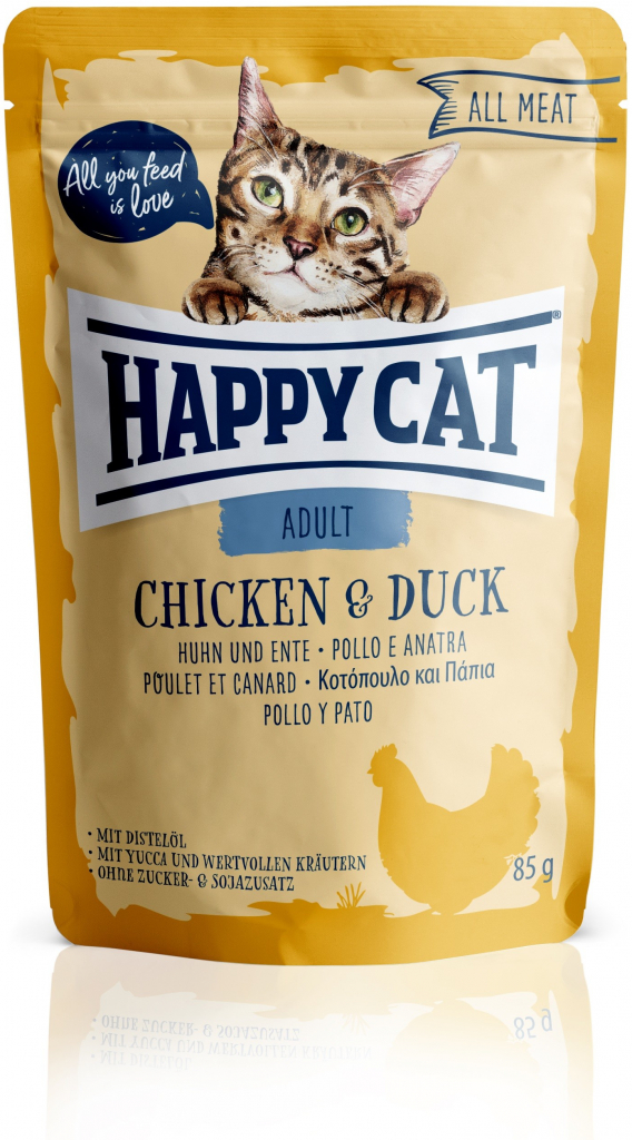 Happy Cat All Meat Adult Chicken & Duck kuřecí a kachní 85 g