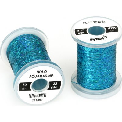 Sybai Plochá Lametka Flat Tinsel Holographic Aquamarine 0,25 mm – Hledejceny.cz