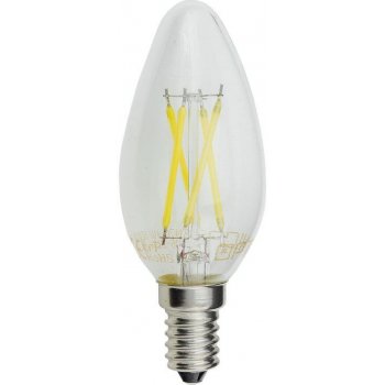 Optonica LED Filament Candle žárovka C35 E14 Stmívatelná 4W Teplá bílá