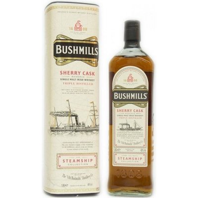 BUSHMILLS STEAMSHIP sherry cask 40% 1 l (holá láhev) – Hledejceny.cz