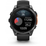 Garmin Fenix 8 AMOLED 47mm Sapphire Carbon Gray Titanium/Black 010-02904-21 – Zboží Mobilmania