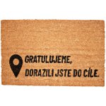 Home Elements Rohožka s textem Dorazili jste do cíle hnědá 40 x 60 cm – Zboží Mobilmania