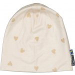 Dětská merino čepice Geggamoja Beige heart – Zboží Dáma