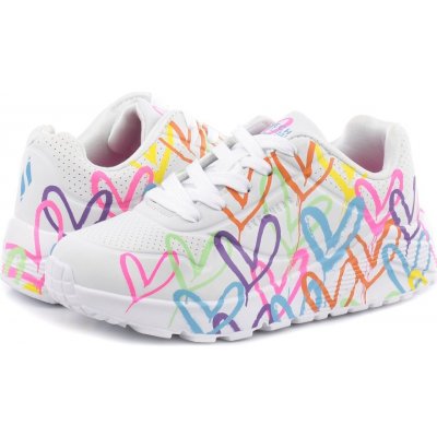 Skechers Uno Lite Spread The Love white – Hledejceny.cz