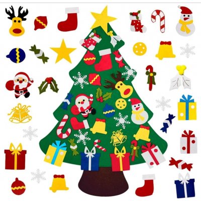 APT AG712A Plstěný vánoční stromeček 100 cm – Sleviste.cz