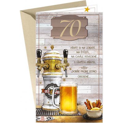ARGUS Přání k 70. narozeninám 15-6523c70 – Hledejceny.cz