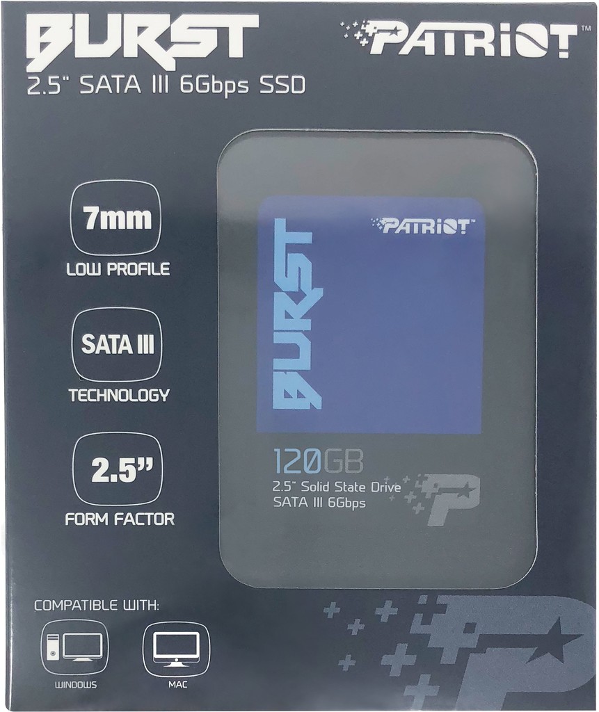 Patriot Burst 120GB 2,5" SSD SATA III, PBU120GS25SSDR od 541 Kč - Heureka.cz
