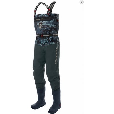 Finntrail Brodící kalhoty Waders Enduro Camo Grey – Zboží Mobilmania