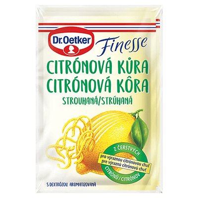 Dr. Oetker Finesse citronová kůra strouhaná (2x6 g) – Zboží Mobilmania