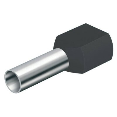 DD 6-18 černá Dutinka dvojitá,průřez 2x6,0mm2/délka 18mm,dle DIN46228 – Sleviste.cz
