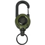 Přívěsek na klíče KOMBAT HEAVY DUTY s navíjákem a karabinou ZELENÁ – Hledejceny.cz