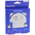 CurePink Kovové tácky pod sklenice Playstation Set 4 ks 10cm – Zboží Mobilmania