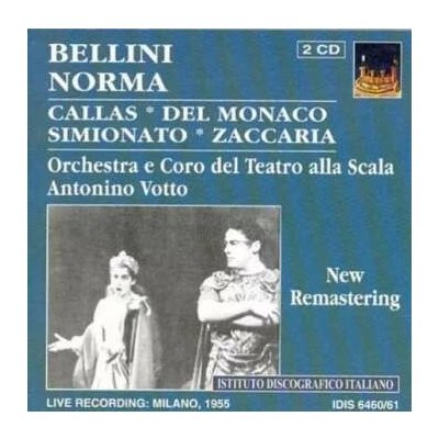 Vincenzo Bellini - Norma Live Recording: Milano, 1955 2 CD – Hledejceny.cz