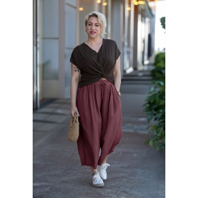 Letní kalhoty JOANA Meruňková – Sleviste.cz