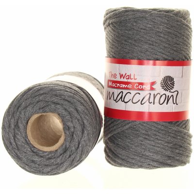 Maccaroni The Wall 3mm tmavě šedá 102_00 – Zboží Dáma