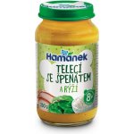 Hamánek Telecí se špenátem a rýží 230 g – Zboží Dáma